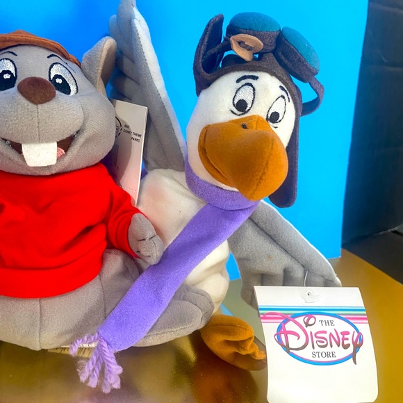 DISNEY STORE NWT VINTAGE 1990s THE RESCUERS BEAN BAG PLUSH COMPLETE SET OF 3 - Picture 4 of 16